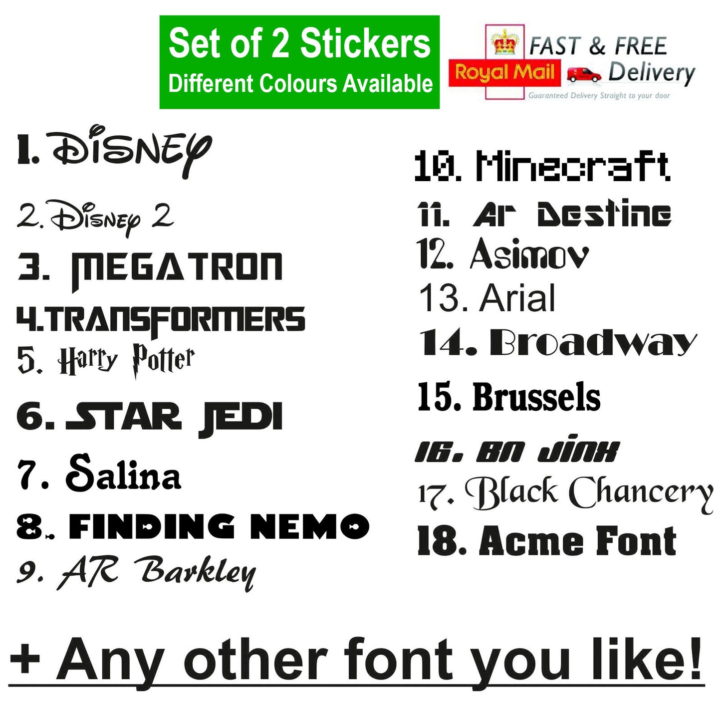 2 x Instagram Username Personalised Graphic Vinyl Decal Sticker
