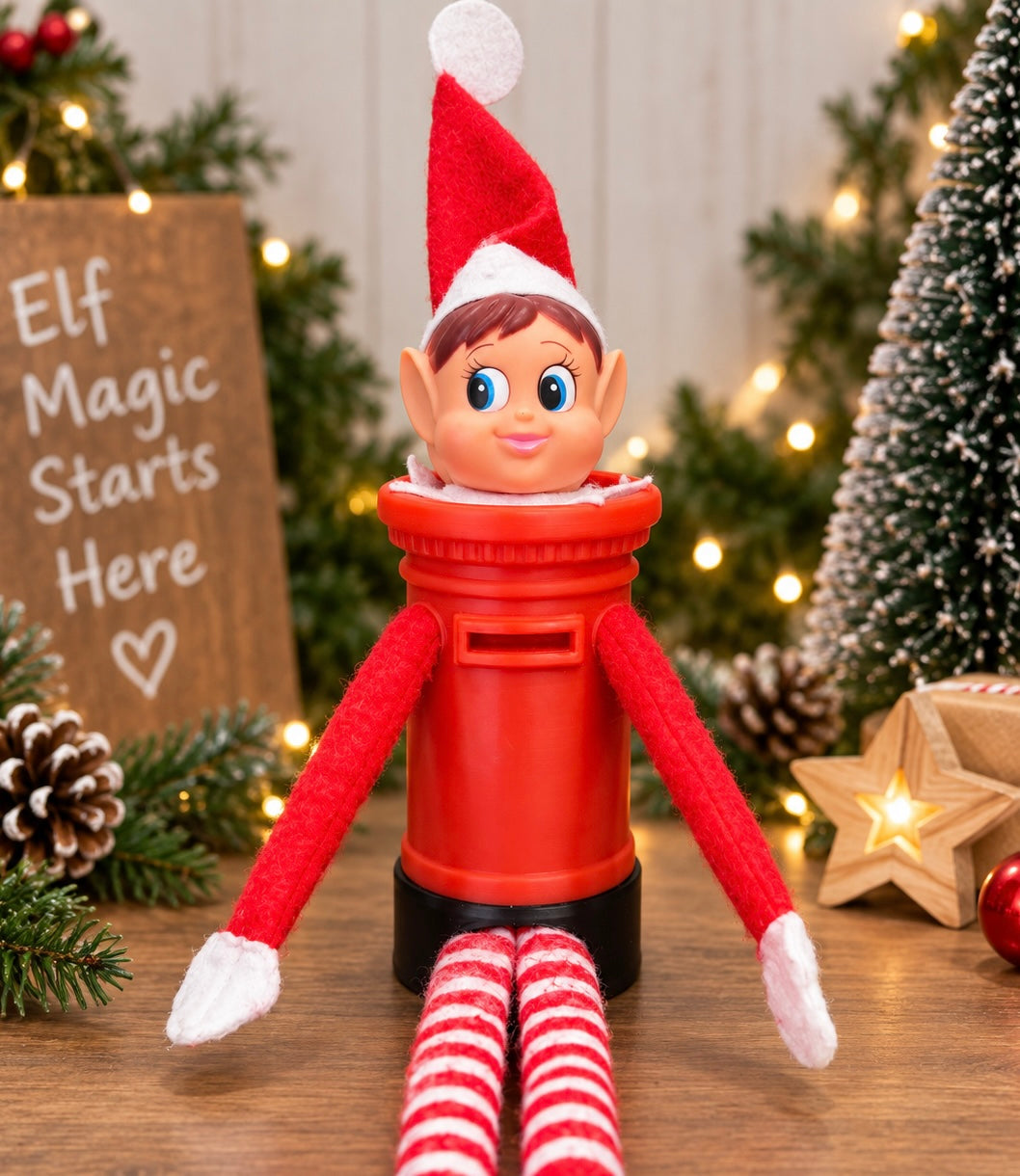 Holiday Elf Postbox Prop, 3D Printed Christmas Elf Igloo Accessory,