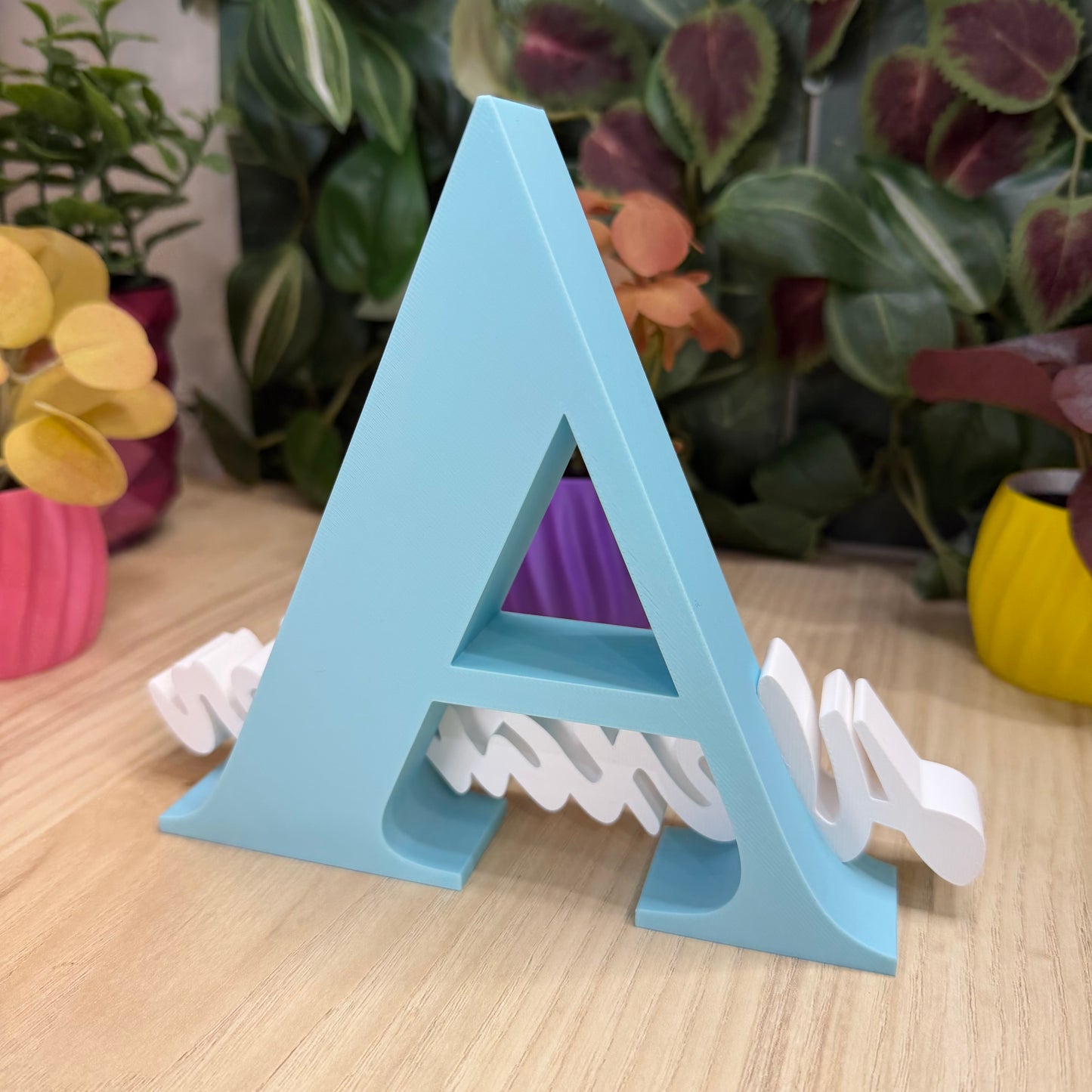 Personalised Name Letter Sign, 3D Printed Custom Initial, Nursery Decor