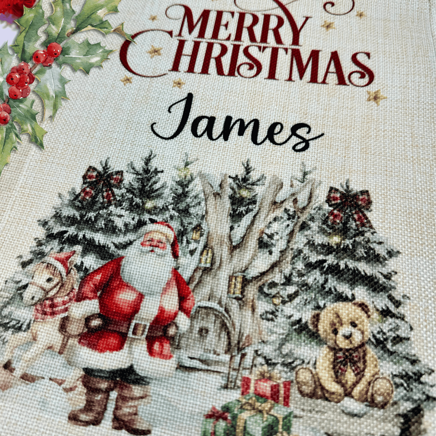 Personalised Christmas Santa Sack, Santa