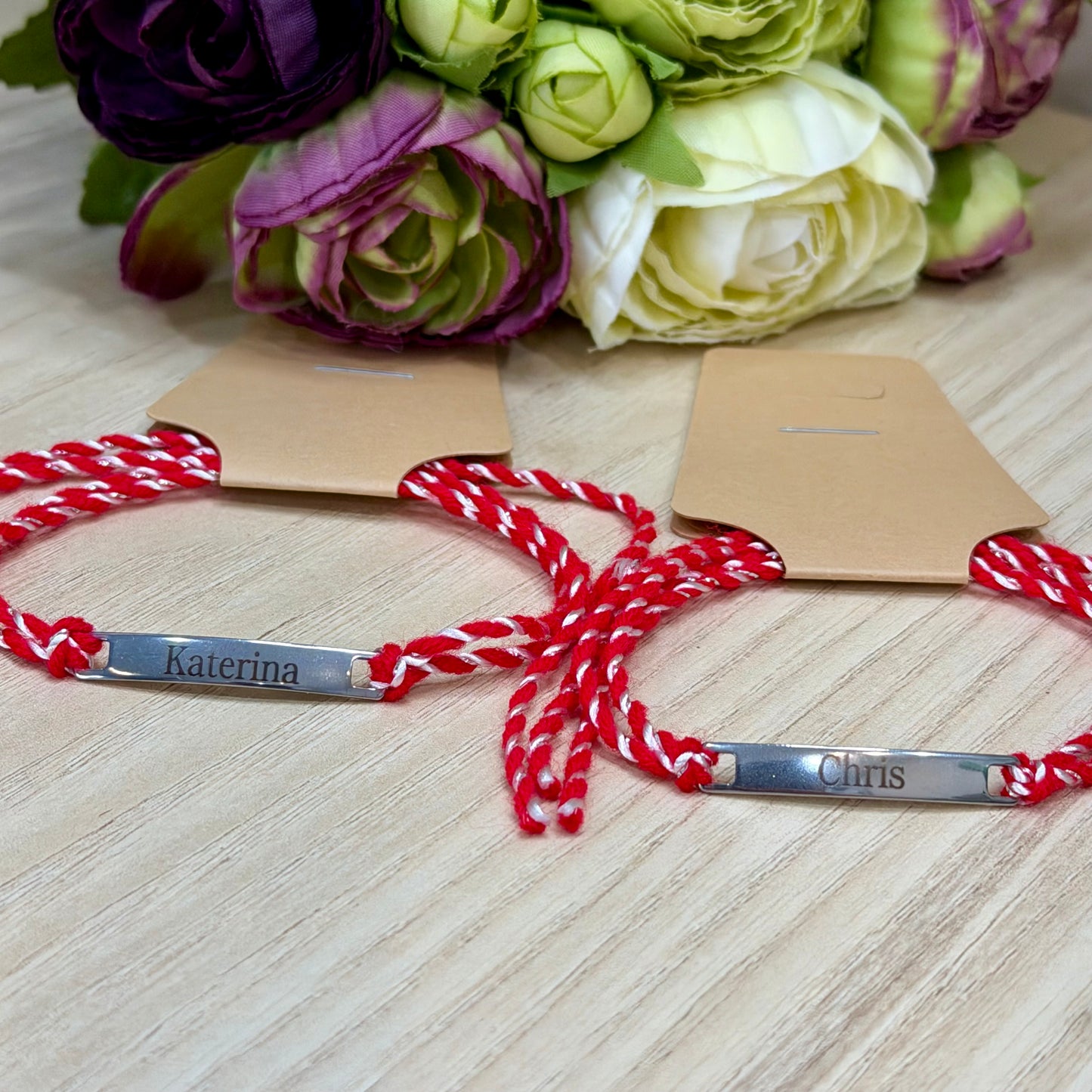 Personalised Martenitsa, Мартеница, Martenica bracelet, Martisor