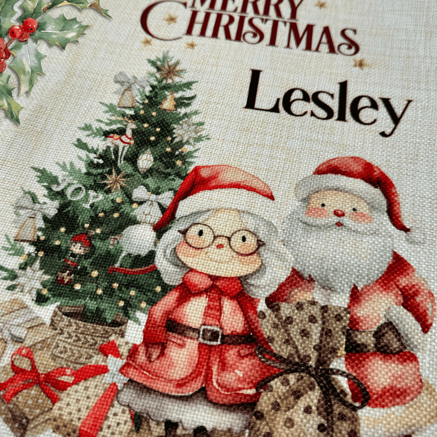 Personalised Christmas Santa Sack, Mr and Mrs Claus