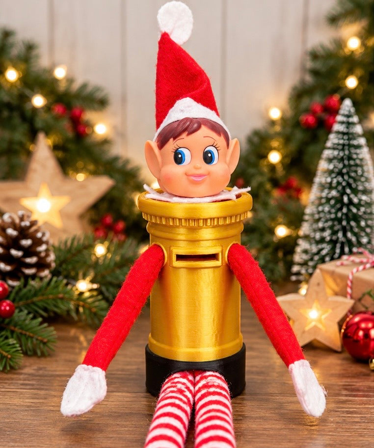 Holiday Elf Postbox Prop, 3D Printed Christmas Elf Igloo Accessory,