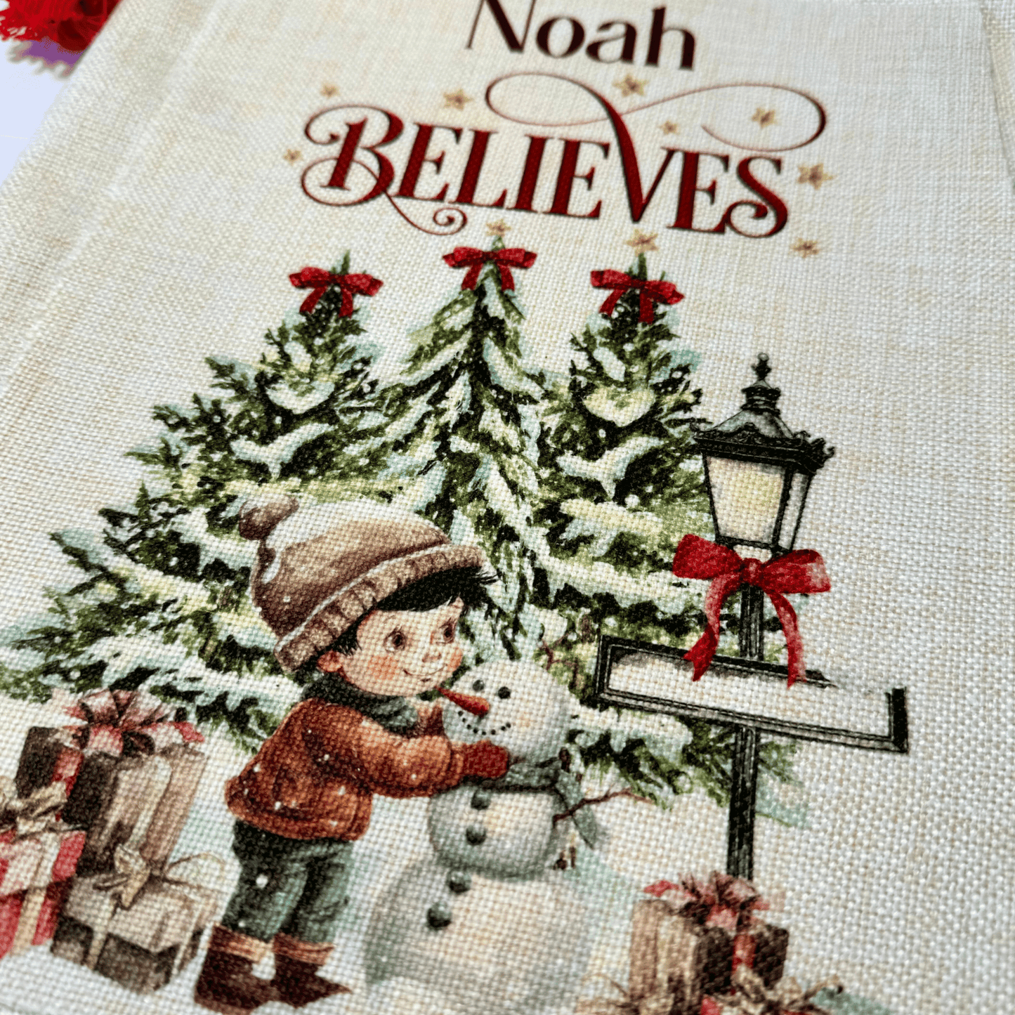 Personalised Christmas Santa Sack, Boy