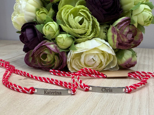 Personalised Martenitsa, Мартеница, Martenica bracelet, Martisor