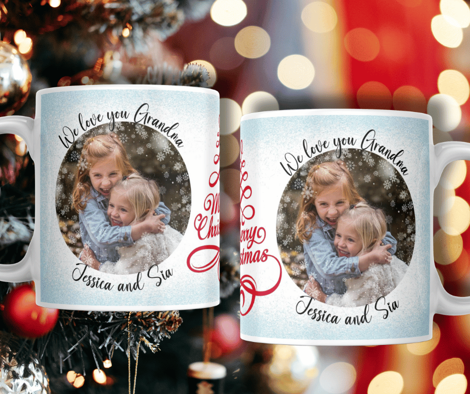 Personalised Christmas Mug With Pictures