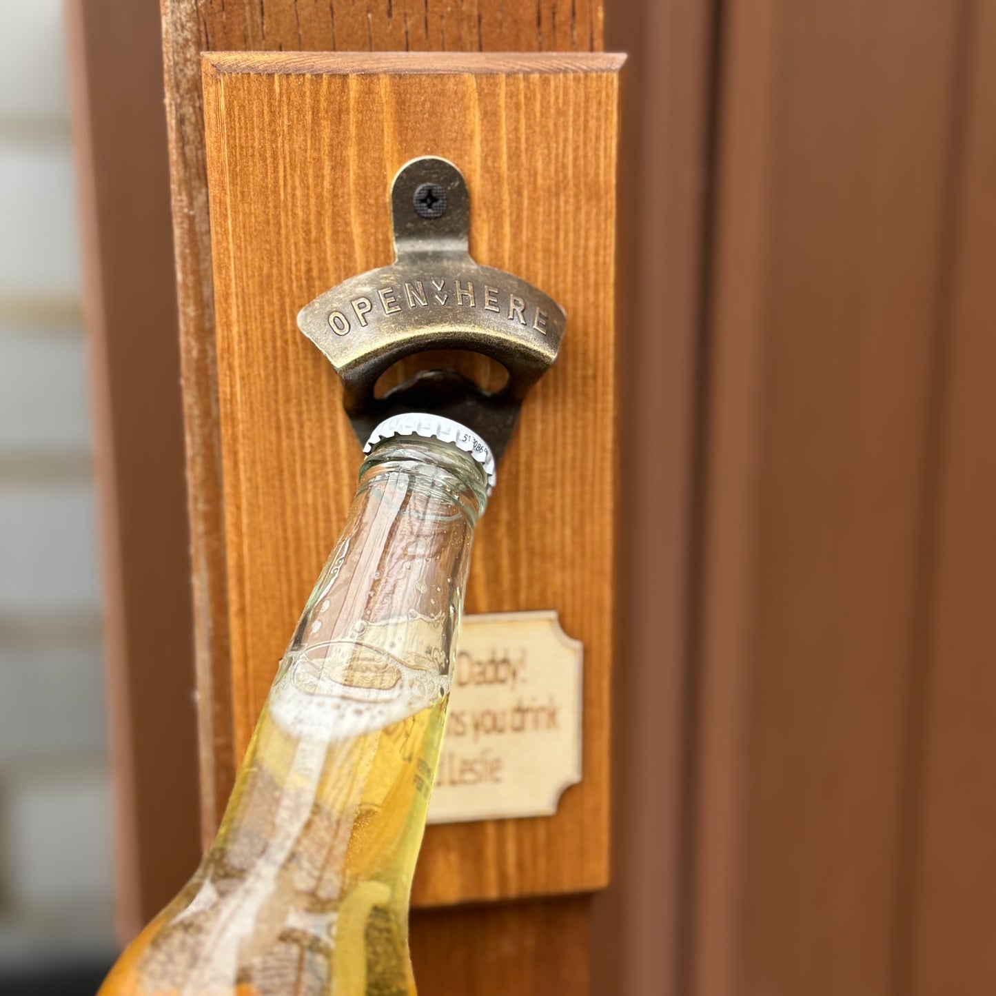 Personalised Wall Mounted Bottle Opener