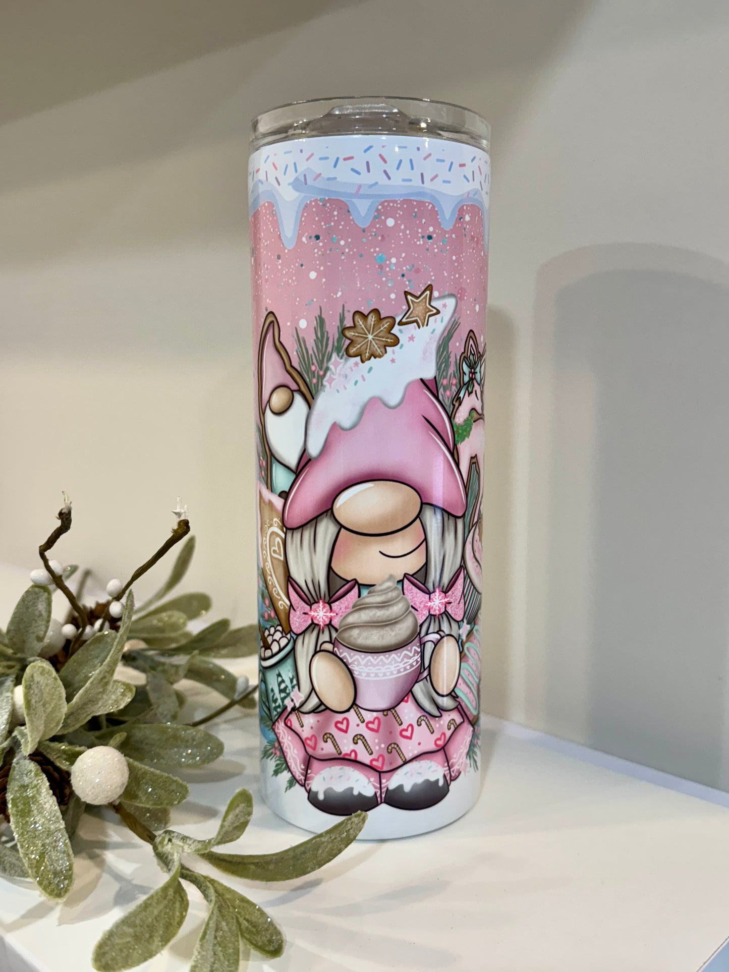 Personalised Tumbler, Christmas Gonkette