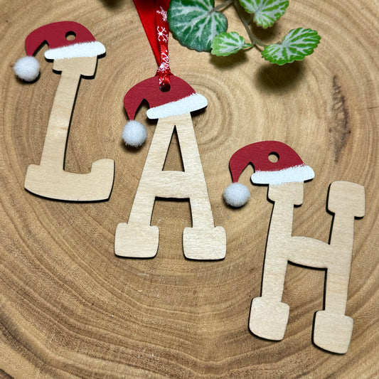 Hanging Christmas Tree Letters