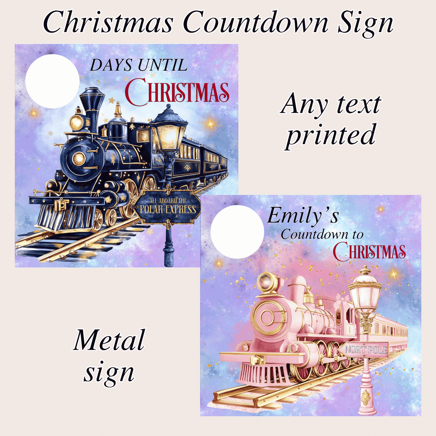 Christmas Countdown Sign