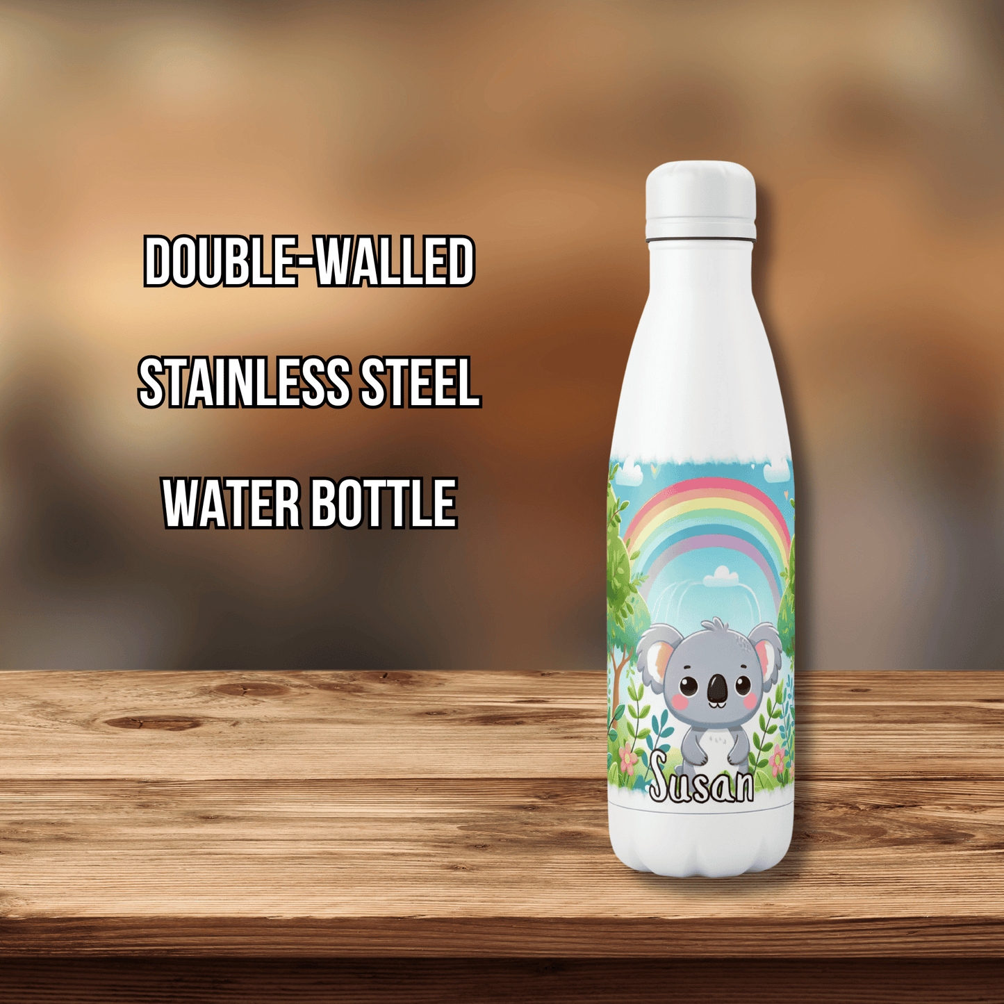 Personalised Water Bottle Panda