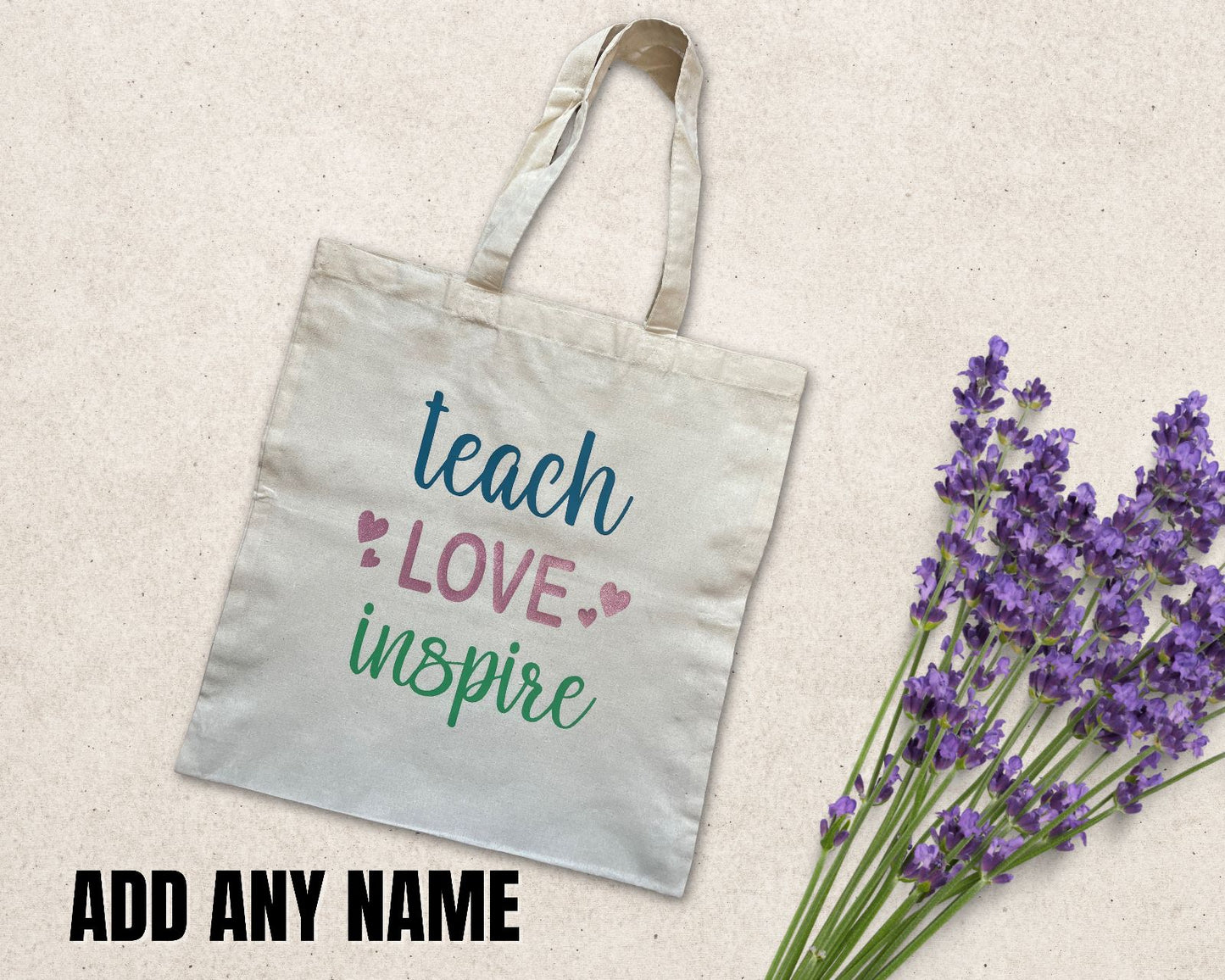 Personalised Teacher's Tote Bag, Teacher Name Gift