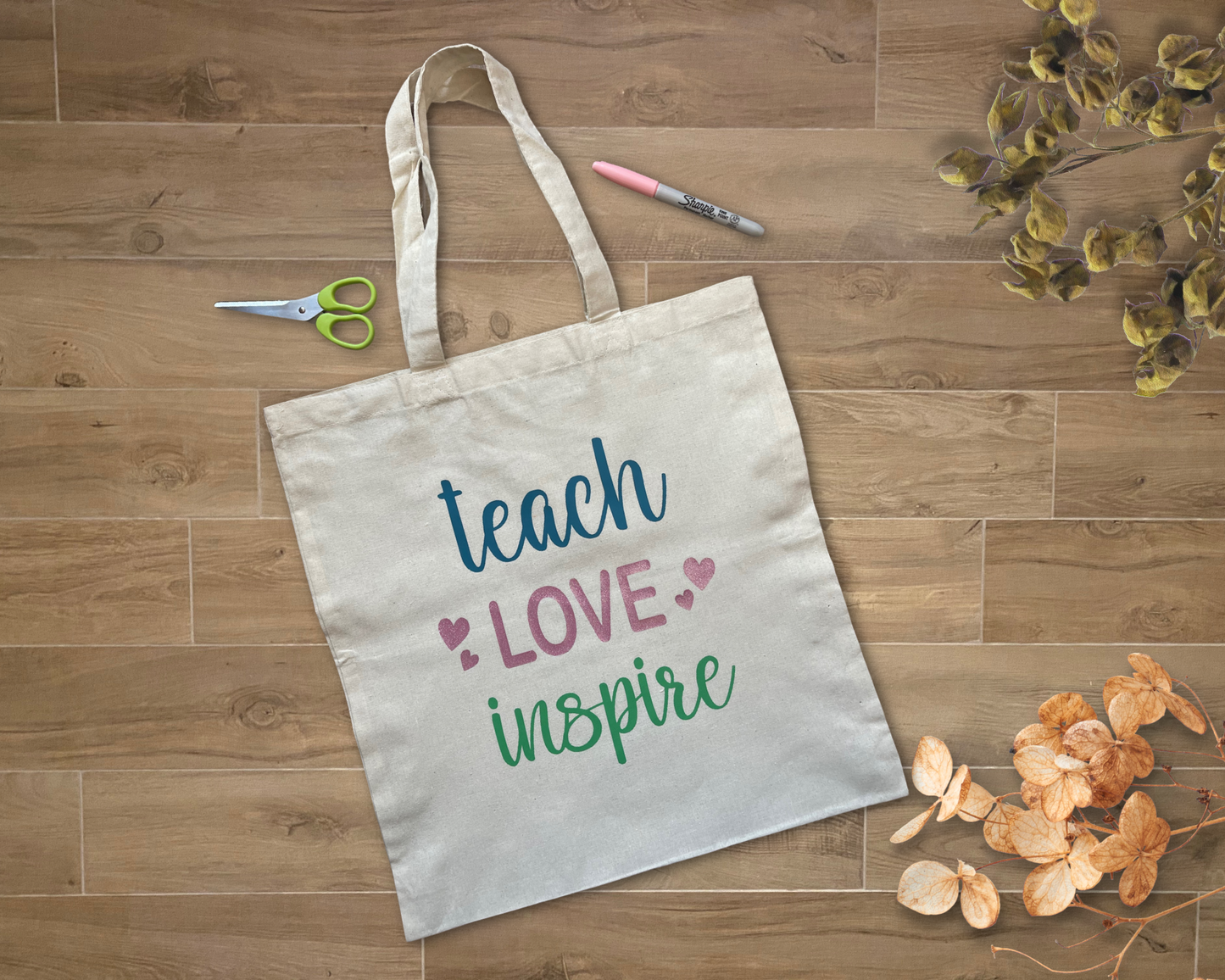 Personalised Teacher's Tote Bag, Teacher Name Gift