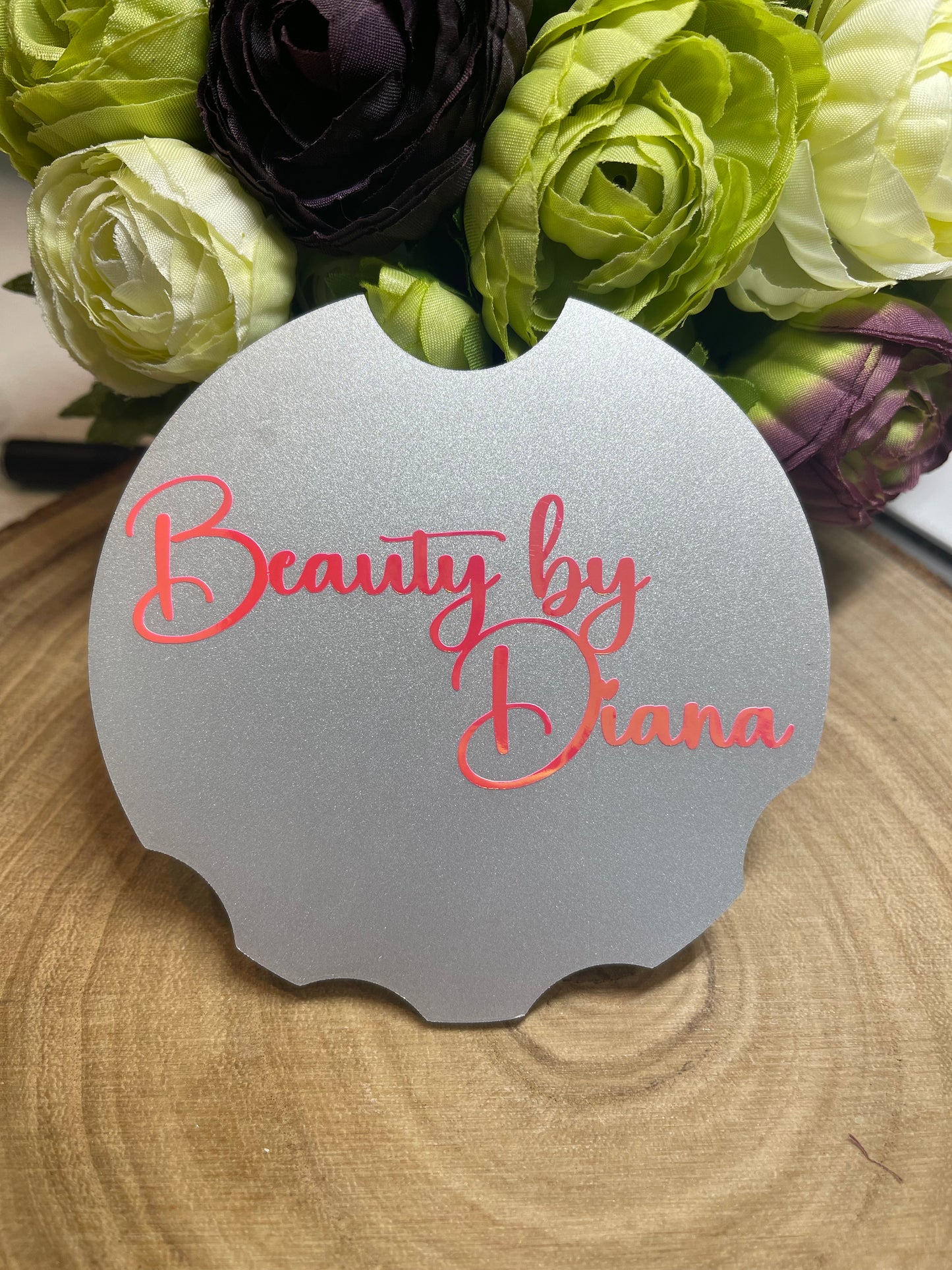 Personalised Nailfie Disc in Pink/Silver and Blue/Silver
