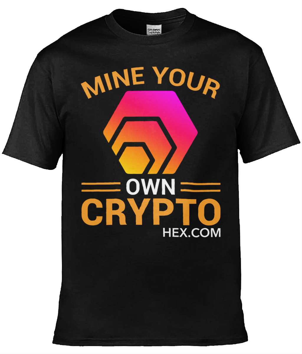 Mine Your Own Crypto T-shirt, HEX Unisex T-shirt