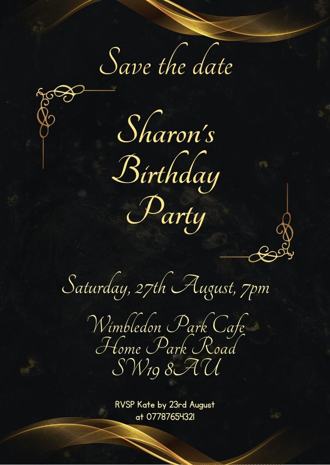 Personalised Birthday Party Invitation, Digital Invites, Printable Invitation