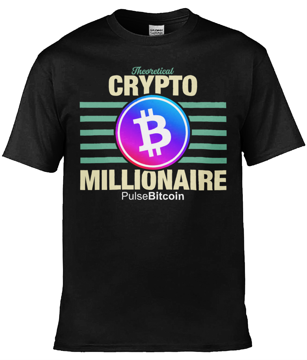 Theoretical Crypto Millionaire T-shirt, PulseBitcoin Unisex T-shirt