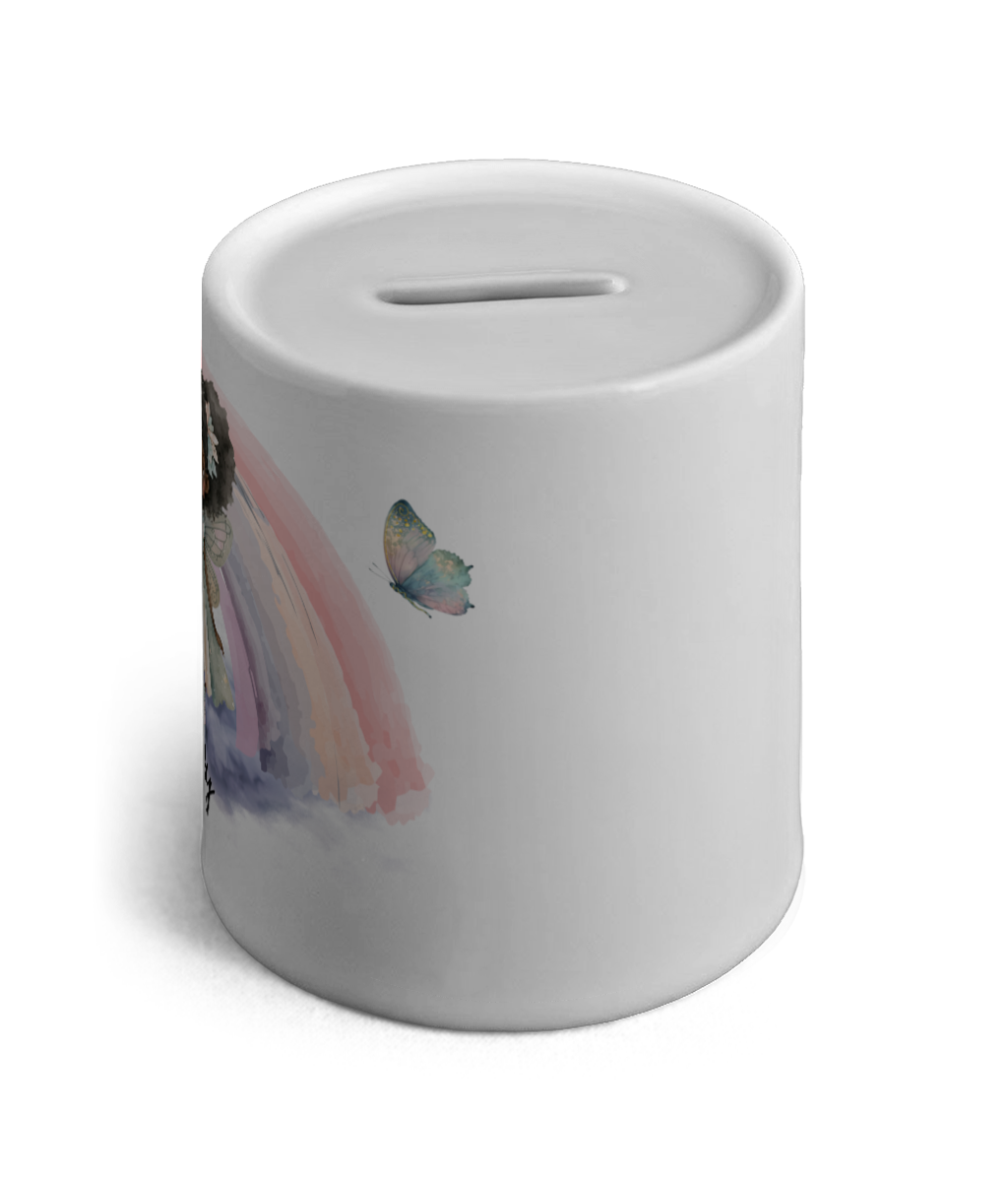 Personalised Ceramic Money Box Fairy