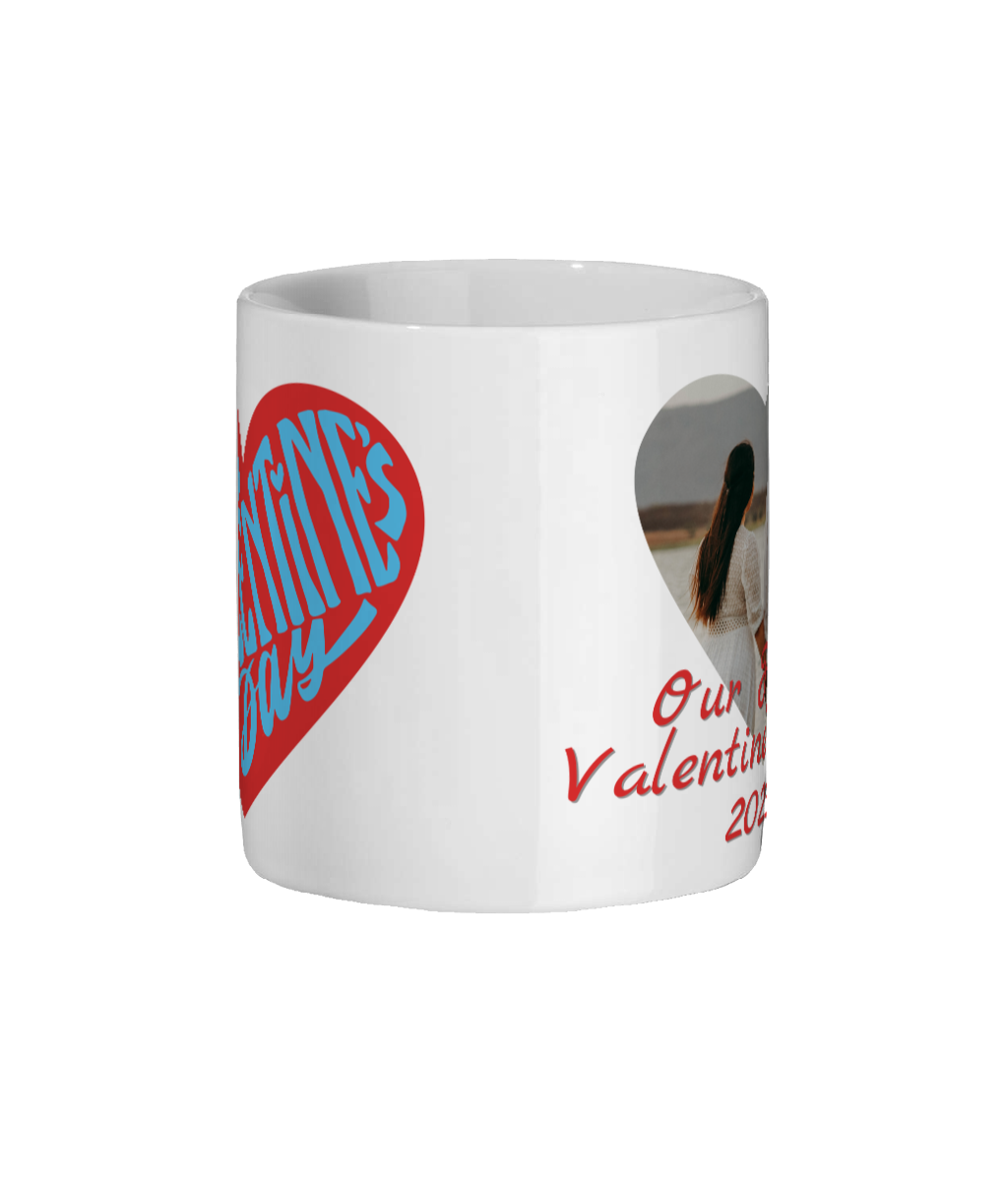 Valentine's Day Mug With Picture and a Matching coaster